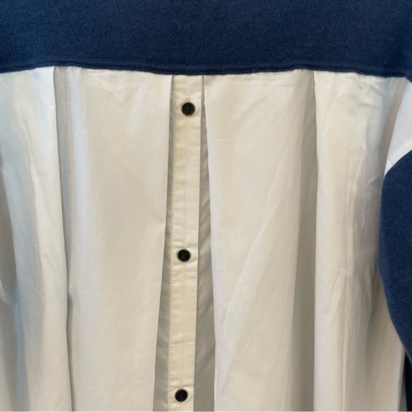 NAADAM Cashmere Mixed Media Pleated Back Sweater NWT Size Medium $375 - Picture 3 of 8